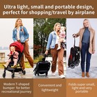 Lightweight Travel Stroller  Auto Fold Reversible Buggy Red