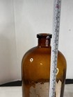Antique  Large Apothecary pharmacy Brown Glass Bottle jar   Amber Jar