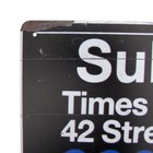 Retro Metal Nyc Times Square Subway Sign New York City Man Cave Bar Pub Decor