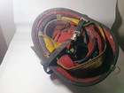 Vintage Firefighter Helmet     Lieutenant 1798     Red W  Face Shield     Pre-owned