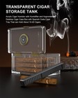 Acrylic Cigar Humidor With Humidifier And Hygrometer  Desktop Cigar Case Box Tha