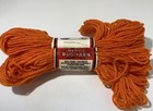 Vtg Aunt Lydia s Heavy Rug Yarn 100  Kodel polyester 315 Tangerine