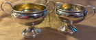 Vintage Art Deco Fisher Sterling Silver Creamer   Sugar Set Footed Bowls  701
