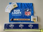      New Bud Light Nfl Beer Rubber Bar Towel   Bar Mat 20 Coasters 1 Key Chain