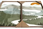 New Bp Home Textile Embroidered Woven Wall Art Set Mountain River Decor 18   x26   