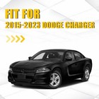 8pc Tail Light Smoke Front Rear Tint Overlay Vinyl Decal For 15-23 Dodge Charger