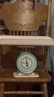 Hanson Mechanical Nursery Baby Scale W  Large Tray  Blue Dial  lb oz 