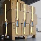 4 Pack Tie Down Straps Ratchet Double J Hook Heavy Duty 11000 Lbs 2  x 27ft New