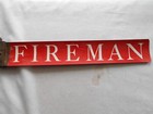 Fireman Metal Sign Vintage Milroy penna