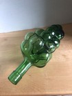 Grape Cluster Glass Green Wine Bottle  12   