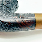 Fader s Imported Briar Estate Pipe Bent Rusticated Tobacco Smoking Vintage