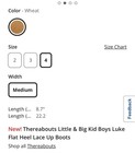 Thereabouts Th Luke Wheat Junior Hiking Boots Size 4 New 