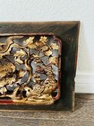 19 Century Antique Chinese Hand-carved  Gilded Wood Panel 8 13 Inch