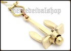 Unique Edition Vintage Solid Brass Nautical Marine Anchor Key Chain Ring Pendant