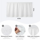 Sink Skirt Bathroom  Self Stick Adhesive Waterproof Fabric   White
