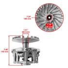 Caltric Primary Drive Clutch Assembly For Kawasaki Kfx700 Ksv700 A B C 2004-2011