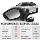 Right Passenger Side Mirror 7 Pins-bk Compatible 2022-2025 Honda Civic
