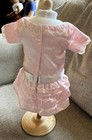 American Girl Samantha Beforever Frilly Frock Pink Party Dress Lace Ribbon Euc