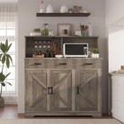     farmhouse Sideboard Buffet Cabinet Storage Cabinet With Microwave Stand Large