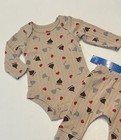 Newborn Baby Boy Girl Hershey Kisses Outfit Pants Bodysuit 2 Pc Set Cute New