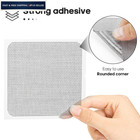 Secopad 14 Sheets Window Screen Patches Repair 4 Inches X 4 Inches  Black