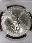 1991-mo Mexico Silver Libertad Onza Ngc Ms65 Silver Coin - Type 2 