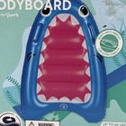 Coconut Grove Kiddy Inflatable Bodyboard - Finn The Shark Blue