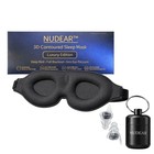 Nudear Sleep Mask Ear Plugs Set Deep Sleep Eye Mask Earplugs Bundle