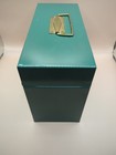 Vintage Green Metal File Letter Storage Box Very Clean Inside 1960 s Mcm Sleek