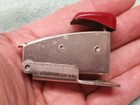 Vintage Stapler Mini Use Presto 165 Staples Metal Spec Mfg Co Chicago Red Top