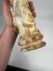 Chinese Tibetan Kwan-yin Guanyin Buddha Statue Carved White Marble 20th Cent