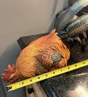 Design Toscano Resin Rooster s Perch Sitting Chicken Country Cottage Garden