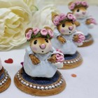Wee Forest Folk C-6 Flower Girl  blue Dress 
