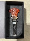 Versace Rosenthal Medusa Red Crystal Bottle Stopper W  Original Box 