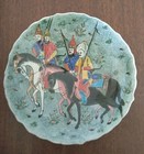 Turkish Warriors Kutahya Pottery Plate Set Hand Painted Signed From Turkey 8 