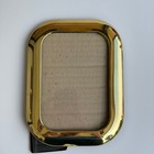 Vintage Brass Picture Frame 5x7 Gold Rounded Mid Century Modern Avant Garde