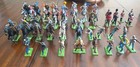 Vintage Britains Deetail Medieval Knights Horses Plastic Toy Soldiers Figures   