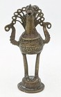Indian Antique Brass Peacock Figure 19th Century