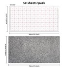 50 Pcs Chinese Calligraphy Xuan Sumi Rice Paper 13x25 2  5cm grid Felt Mat