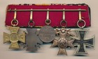 Ww1 Imperial German Pin Cross 5 Place Medal Ww2 Vet Iron Parade Ribbon Bar Badge