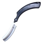 8  Buckshot Shaving Razor Blade Pocket Folding Knife Wood And Black Handle
