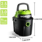 Workpro 2 5 Gallon Wet Dry Shop Vacuum 3 Peak Hp Portable Free Shipping