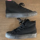 Vintage Converse Chuck Taylor All Star High Black On Black Made In Usa Size 3