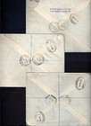 Palestine 1940s Three Registered Covers Nathanya Haifai Nestsiyona All W  Gutter