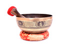 9 Inches Buddha Carving - Tibetan Handmade Singing Bowl - Deep Sound Vibrations