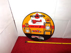 Vintage 1959 Pennzoil Sound Your  z  Pennsylvania Usa Sign Heavy Metal Porcelain