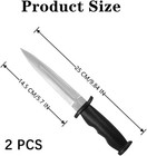 2 Pcs Rubber Martial Art Training Knife Fake Practice Knife For Martial Art Trai