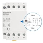 220v Ac 4-pole Modular Contactor  50a 2no2nc Normally Open   Normally Closed    