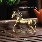 Brass Horse Figurine Small Animal Statue Table Office Home Decoration Toy Gifts