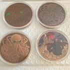 Lot Of 4 In Capsules 5 Oz Copper Rounds